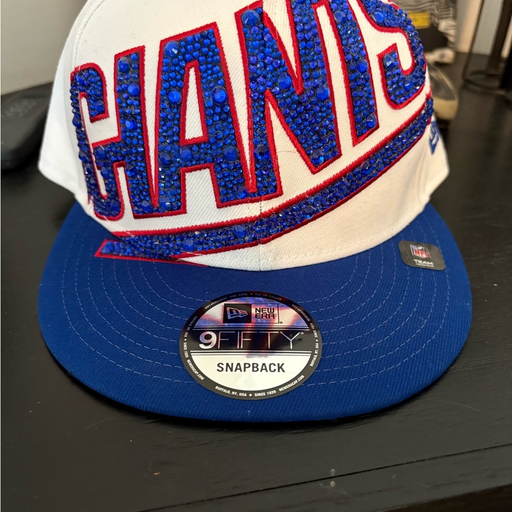 New Era Giants White and Blue Snapback